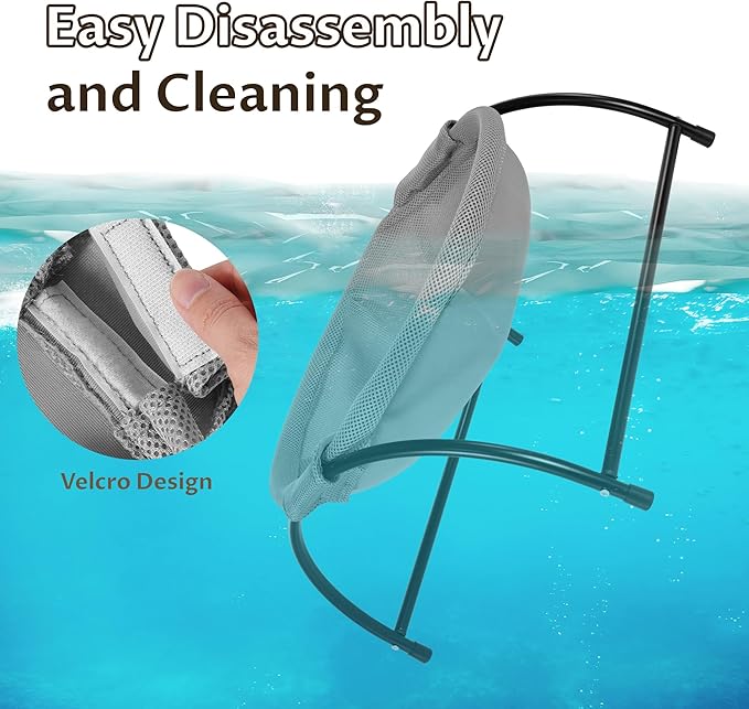 Elevon Elevated Cat Bed, Free-Standing Cat Hammock Bed, Pet Bed with Metal Frame for Indoor Outdoor, Pet Bed Suitable for Summer Machine Washable & Breathable Easy Assembly up to 40lbs