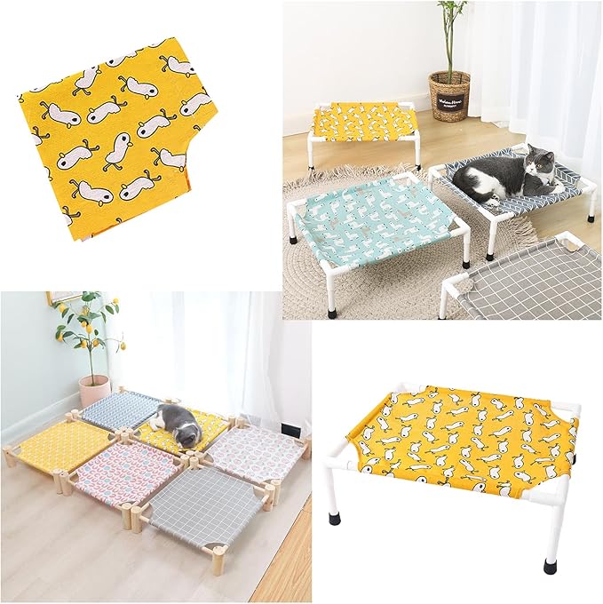 Pet Hammock Cat Puppy and Dogs Replacement Comfortable Cloth Camp Bed Nest Napping Bed for Small Pet Cat Bed Sheets