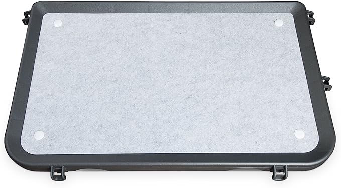 Prevue Pet Products Replacement Platform Shelf - Mounted Replacement Perch for Indoor Cat Cages, Machine Washable Felt Pad, Floating Cat Shelves for Climbing, Compatible with Prevue Cages - Black