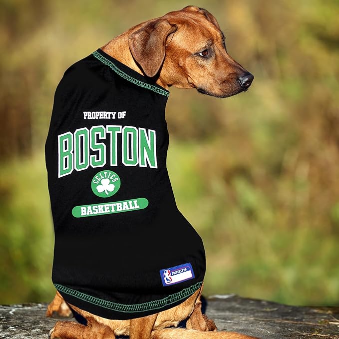 Pets First NBA Licensed Hoodies & T-shirt for Dogs & Cats, Boston Celtics, Small