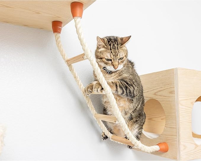 Armarkat Cat Wall Climber Series: Soft Ladder W1907E, Natural Beige