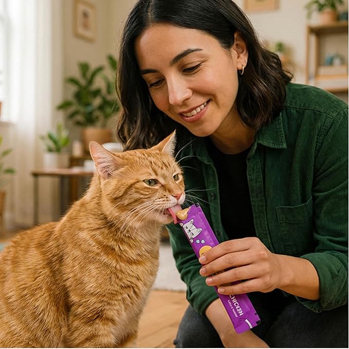 Catstages Purrfect Squeeze Lickable Cat Treats, Creamy Purée Squeezable Treat & Topper, 0.5 oz Tubes, 20-Count, 4-Flavor Variety Pack