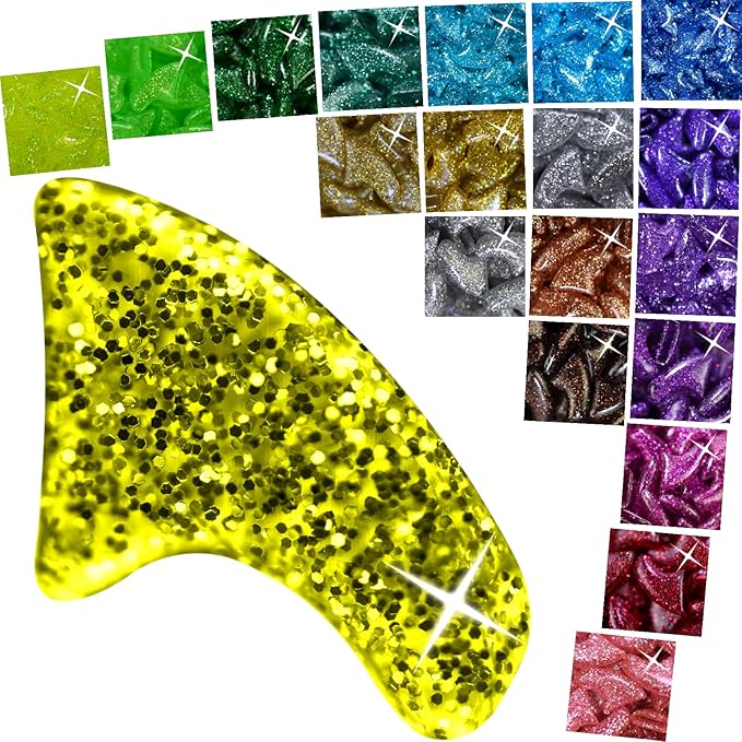 zetpo Glitter Cat Nail Caps | Cat Claw Covers | with Adhesives and Applicators (16x Glitter | 160 pcs, M)