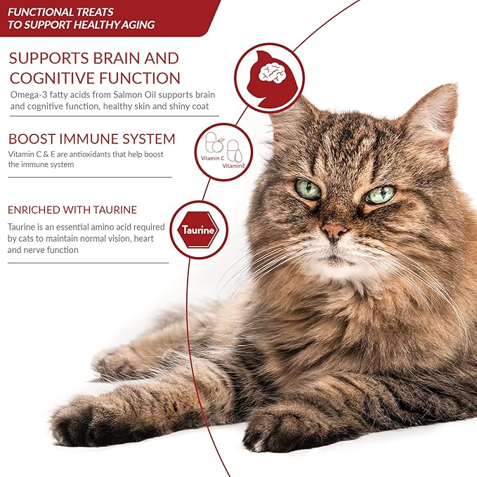 INABA Churu for Senior 10+, Creamy Lickable Cat Treats with Taurine, Vitamin E & C, 0.5 Ounces Each, 20 Tubes, Chicken Variety