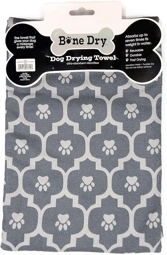 Large Dog Grey Drying Towel