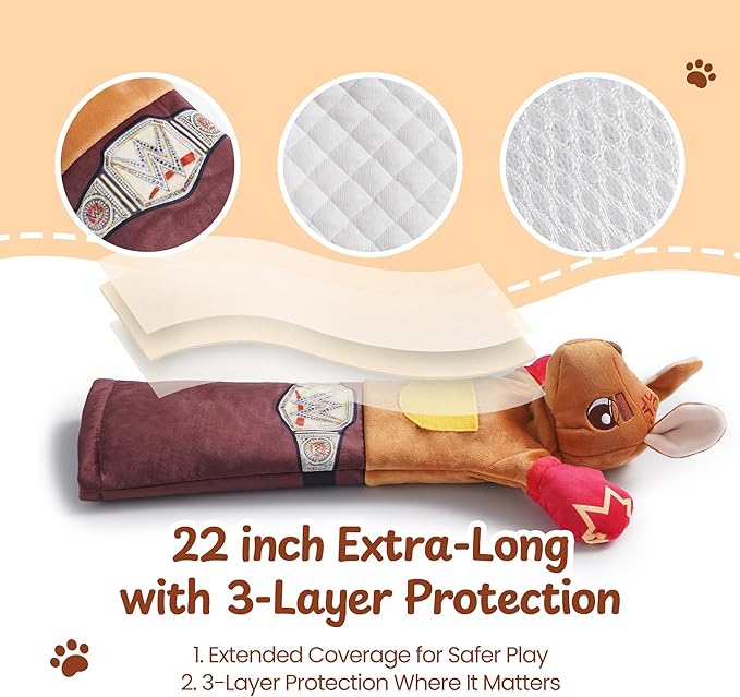 Cat Wrestling Glove, 22 inch Cat Puppet Wrestler with 5 Catnip Pouches & 3 Layer Resistant Protection, Interactive Cat Toy with Treat Pocket for Boredom Relief & Mental Stimulation