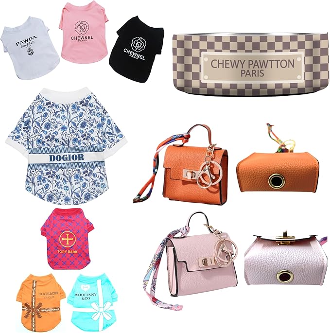 Luxury Designer Dog T Shirt – Cute Puppy Clothes for Small Dogs, Fashion Pet Tee Outfit for French Bulldogs & Chihuahuas, Everything Chic Dog Apparel