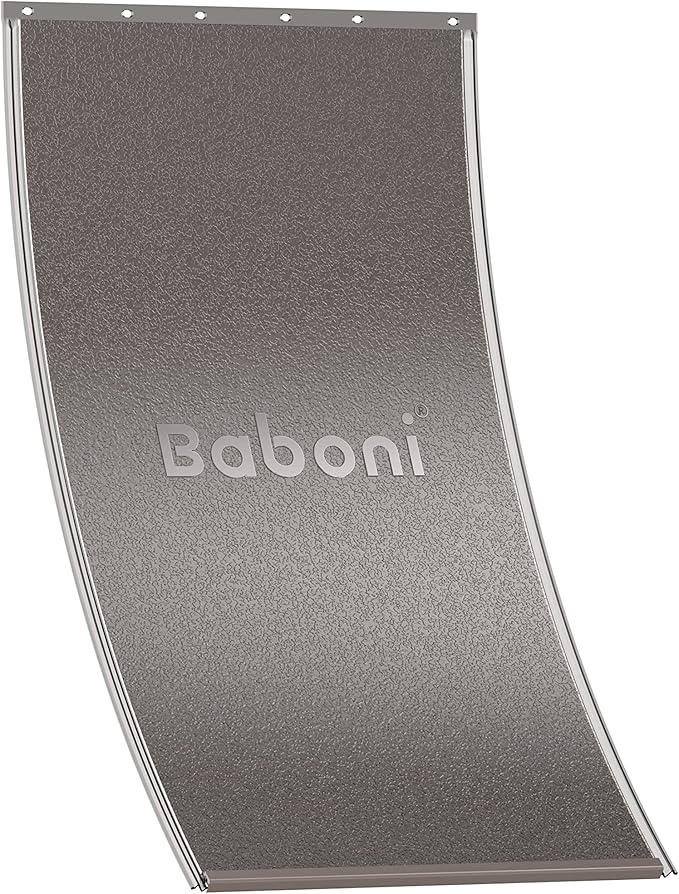 Baboni Replacement Flap for Baboni Metal Dog Doors Including Screws,Brown Magnetic Strip,X-Large (23 19/32 in x 13 19/64 in)