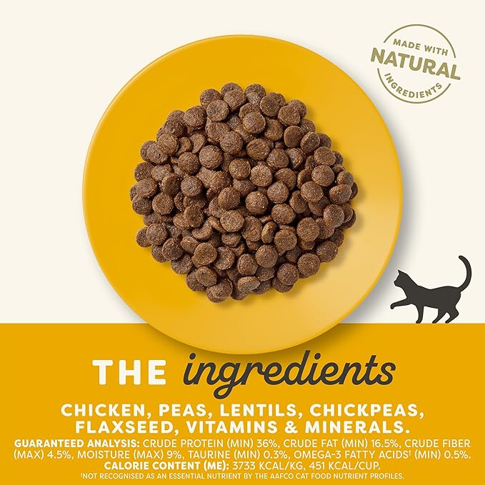 Applaws Complete Dry Cat Food, Grain-Free, Limited Ingredient with Added Vitamins & Minerals, Protein, Supports Digestion, Chicken (11 Pound Bag)