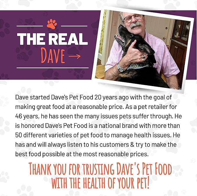 Dave's Pet Food Grain Free Wet Cat Food (Tuna & Chicken Dinner in Gravy), Naturally Healthy Canned, Added Vitamins & Minerals, Wheat & Wheat Gluten-Free, 13 oz (12 Pack)