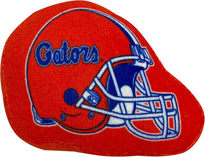 Best Plush CAT Toy - NCAA Florida Gators Complete Set of 3 piece Cat Toys Filled with Fresh Catnip. Includes: 1 Helmet Cat Toy, 1 Football Cat Toy with Feathers & 1 Beer Bottle. Beautiful Team Logos