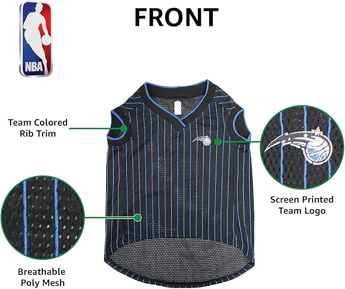 Pets First NBA ORLANDO MAGIC DOG Jersey, X-Small - Tank Top Basketball Pet Jersey