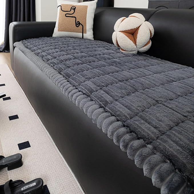 Thickened Sofa Cushion, Anti-Slip Couch Cover Cat Mat Pet Pad Blanket for Furniture Protector Customizable Sofa Slipcover,C,90x180cm(35x71inch)