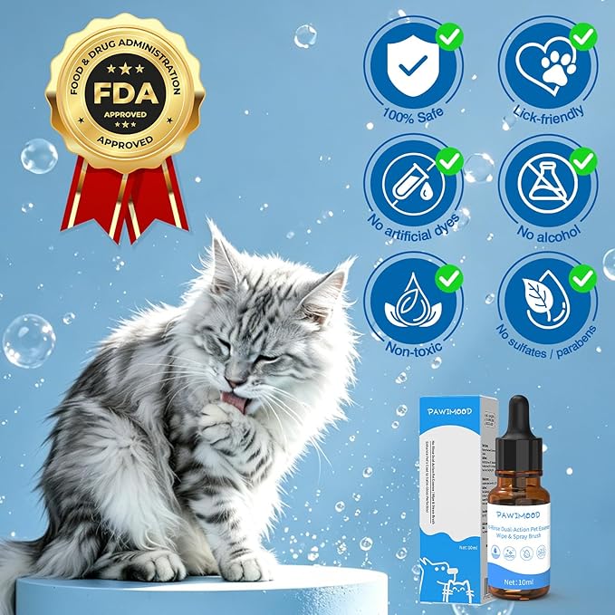2Pcs Waterless No-Rinse Pet Shampoo Essence for Dogs & Cats, Concentrated Deodorizing Formula Neutralizes Odors & Hydrates Coat with Pomegranate Scent, for Steam Brush,0.34 oz*2