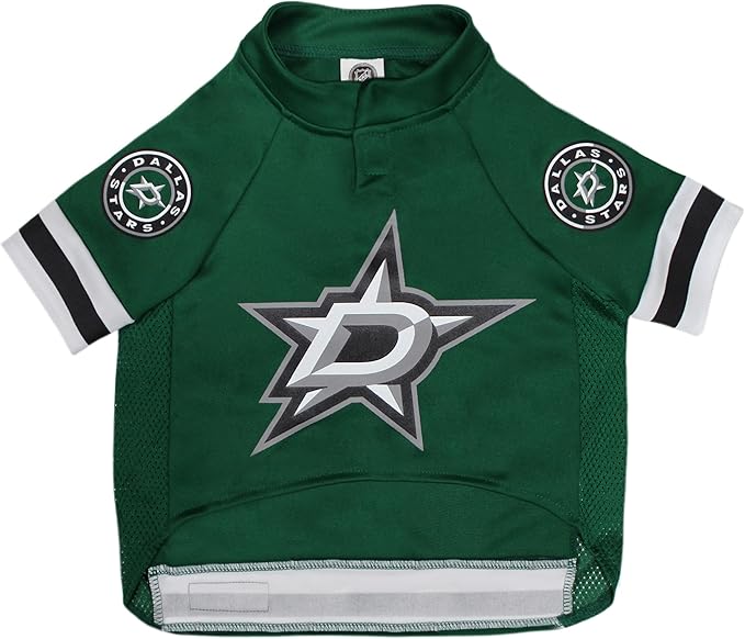 Pets First NHL Dallas Stars Jersey for Dogs & Cats, Large. - Let Your Pet Be A Real NHL Fan!