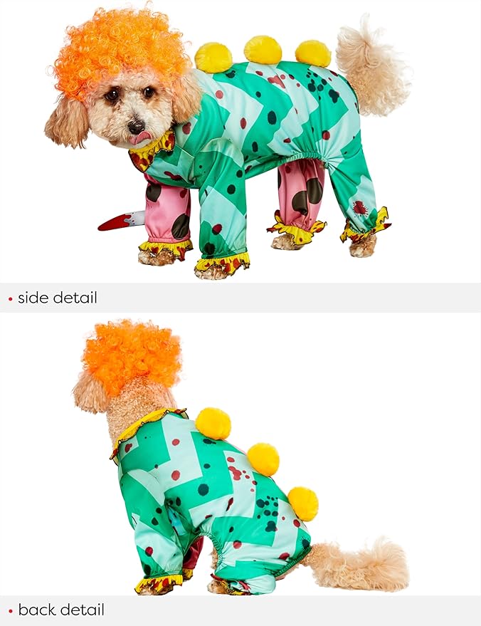 Rubies Clown Pet Costume for Dogs or Cats, Medium