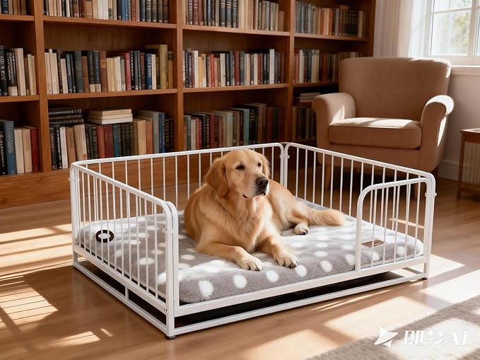 Self Warming Mat for Cats Dogs Self Heating Thermal Pad for Crates Cages Couches Beds 24" L x 17.7" W Removable Cover Non-Slip Bottom Indoor Outdoor Brown S