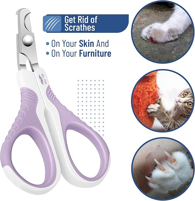 Mr. Pen- Cat Nail Clipper, Stainless Steel, Professional Sharp Cat Claw Trimmer for Small and Medium Cats, Pet Nail Clipper with Sturdy Non Slip Handle
