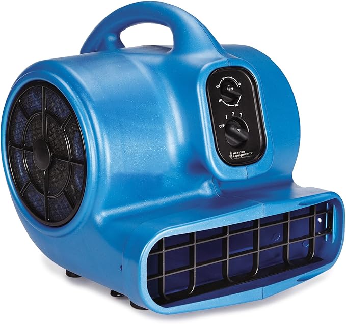 PetEdge Master Equipment Blue Force Air Dryer with Cage – Quiet Pet Fur Dryer Offers 3 Speeds Up to 2,000 CFM, 0.33 HP