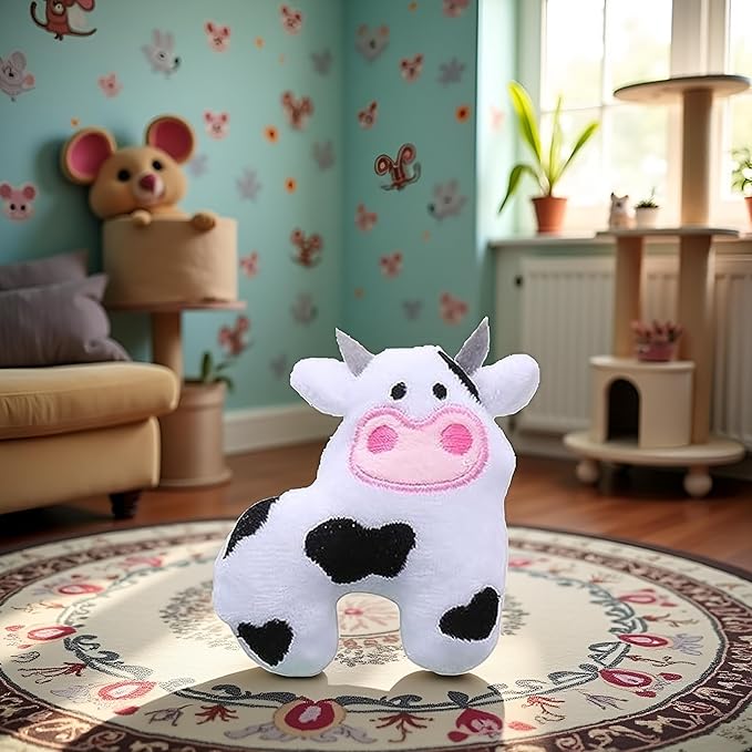 Catnip Toy, Cat Plush Chew Toy, Teeth Grinding Catnip Toy Cow Catnip Toys