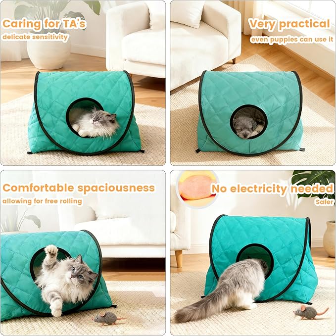 Pet Bed, cave-Like cat Bed, Stylish and Simple Small Dog and cat Bed, Foldable cat Tent, Waterproof and Anti-Static, Doesn't Easily Attract pet Hair, Suitable for Both Indoor and Outdoor use.
