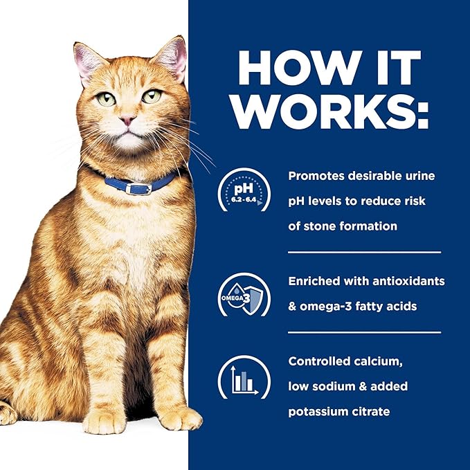 Hill's Prescription Diet c/d Multicare Urinary Care Wet Cat Food, Chicken & Vegetable Stew, 2.9 oz. Cans, 24-Pack