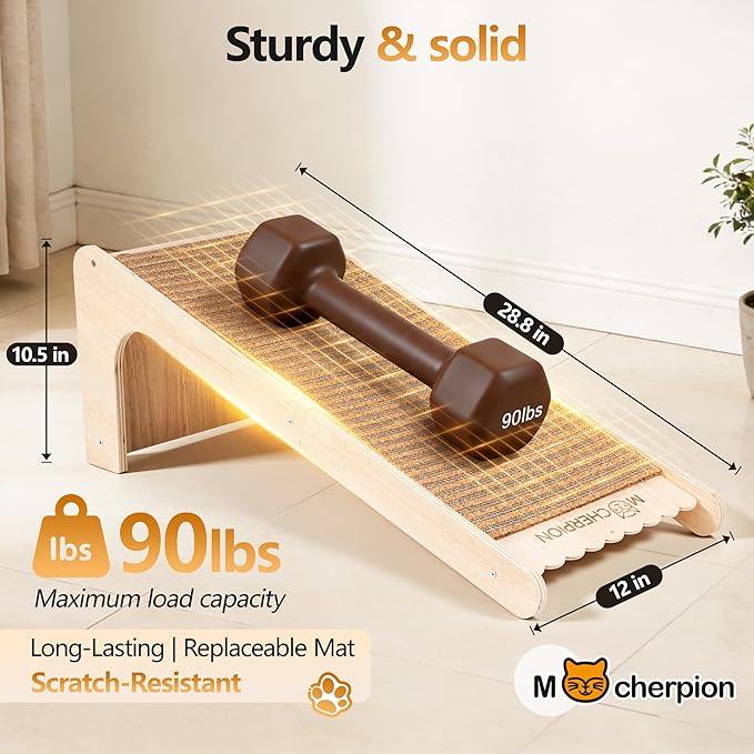 Natural Cork cat Scratching Post-Cat Scratching Pad-cat beds for Indoor Cats-Scratching Board Toy-cat ramp-cat Scratch Cardboard,Easy Replace-Eco-Friendly Sustainable-cat Gifts