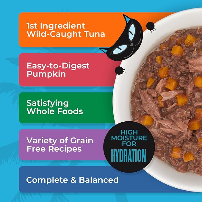 Tiki Cat Aloha Friends Wet Cat Food, Tuna Favorites, Mega Pack, 3 oz. Can (36 Count)