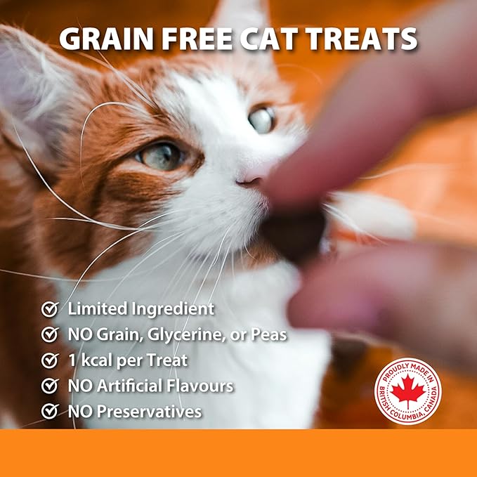 FirstMate Savory Lamb Formula Cat Treats – Grain Free, High Protein, Limited Ingredient, Low Calorie Training Reward – 3 oz Bag