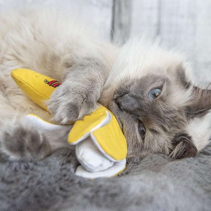 Yeowww!, Chi-CAT-a Catnip Peeled Banana Cat Toy
