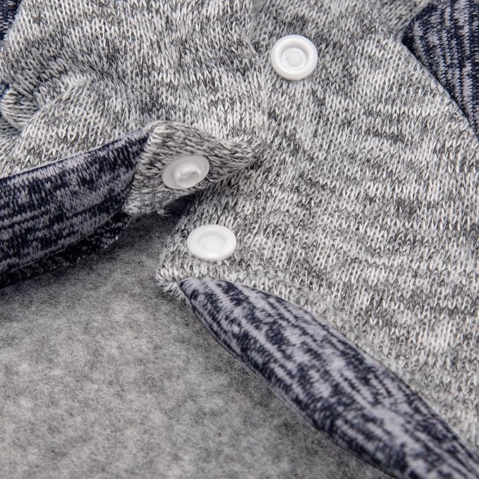 Dog Sweater, Dog Sweaters for Small Dogs, 2, 3 Pack Warm Soft Pet Clothes for Puppy, Medium Large Cat, Dogs Girl or Boy, Dog Shirt for Winter Christmas (Hoodie Grey,Navy+Grey,Blue, XX-Small)