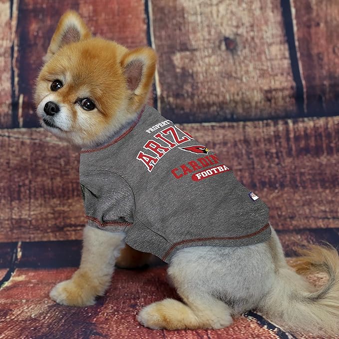 NFL Arizona Cardinals Dog T-Shirt for Pets, Size X-Small. Officially Licensed Pet Shirt with Team Logo, Soft Stretchable Comfort Fit Apparel for Dogs & Cats