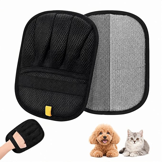 Pet Hair Removal Glove for Cats and Dogs - Electrostatic Pet Hair Remover Gloves, Reusable Magic Brush Tool for Couch, Furniture, Car & Laundry (1 PCS)
