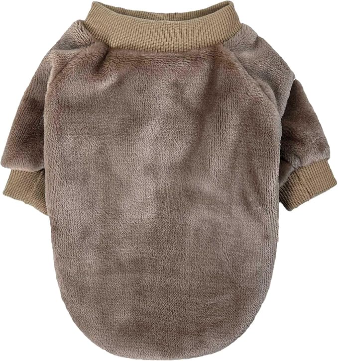 Dog Sweater | 3-Pack Clothes Jackets XXS - XXL for Small Dog Breed (Male & Girl), Super Soft Winter Coats Sweaters for Dogs and Cats, Pet Apparel Outfits (Brown,Khaki,Olive, X-Large)