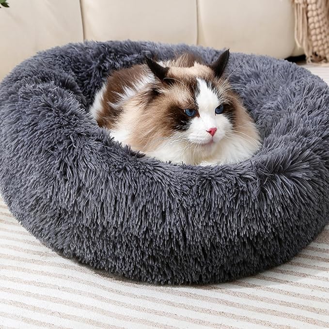 Dog Bed Cat Bed Kitten Bed Puppy Bed Calming Bed Dog Piilow Rabbit Pillow Kitten Bed Cat Beds for Indoor Cats Cat Cave Dog Piilow Non-Slip Bottom for 8KG