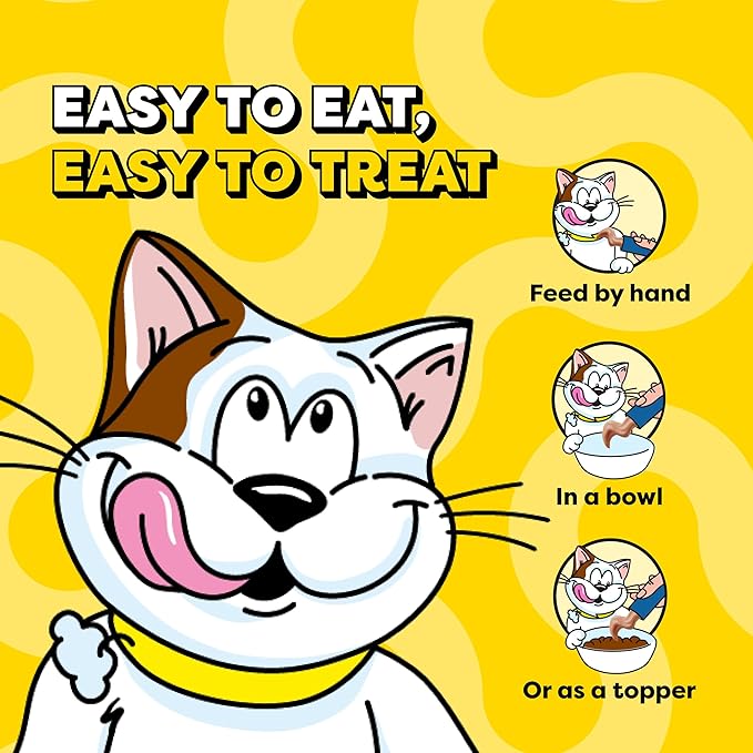 Temptations Creamy Puree Squeezable Lickable Cat Treats, Wet Cat Treats with Salmon, 0.42 oz. Tubes, 16 Count