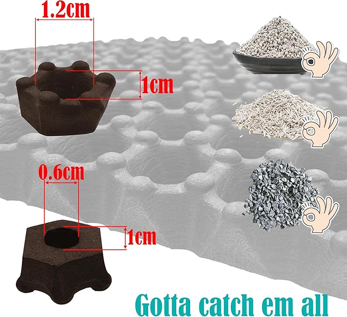HTTMT- (20x15.7 inch) Pet Supplies Cats Litter & Housebreaking 40X50 Brown Cat litter Mat Double Layer Pad Trapper Folding Pad EVA Foam Rubber