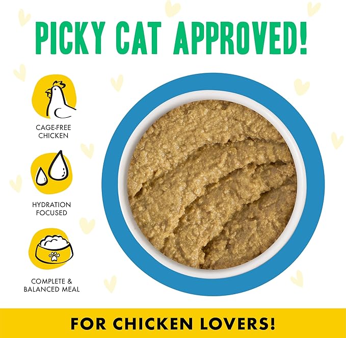 Weruva B.F.F. Play - Best Feline Friend Paté Lovers,Aw Yeah!,Chicken Checkmate with Chicken,5.5oz Can,(Pack of 16)