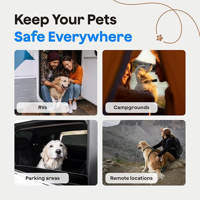 Waggle 4G Pet Temperature Monitor with GPS & AQI - No WiFi Needed - Real Time App, SMS & Email Alerts - RV, Car & Home Safety Device - Power Outage Alerts - Subscription Required