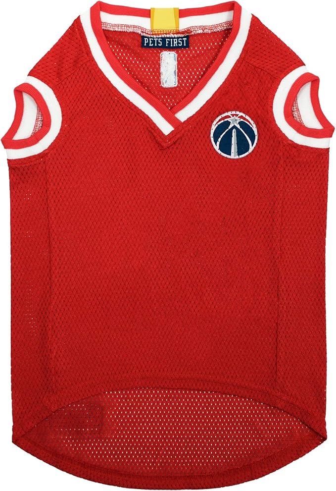 Pets First NBA WASHINGTON WIZARDS DOG Jersey, Small - Tank Top Basketball Pet Jersey
