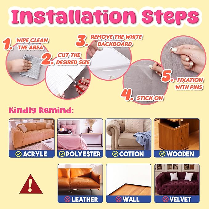 THLHKD Cat Scratch Furniture Protector: 8 Pcs Couch Protectors Tape from Cats Claws Scratching Single Sided Clear Sticky Sheets Proof Clawing Sofa Corner Protection Cover Anti Scratch for Furniture