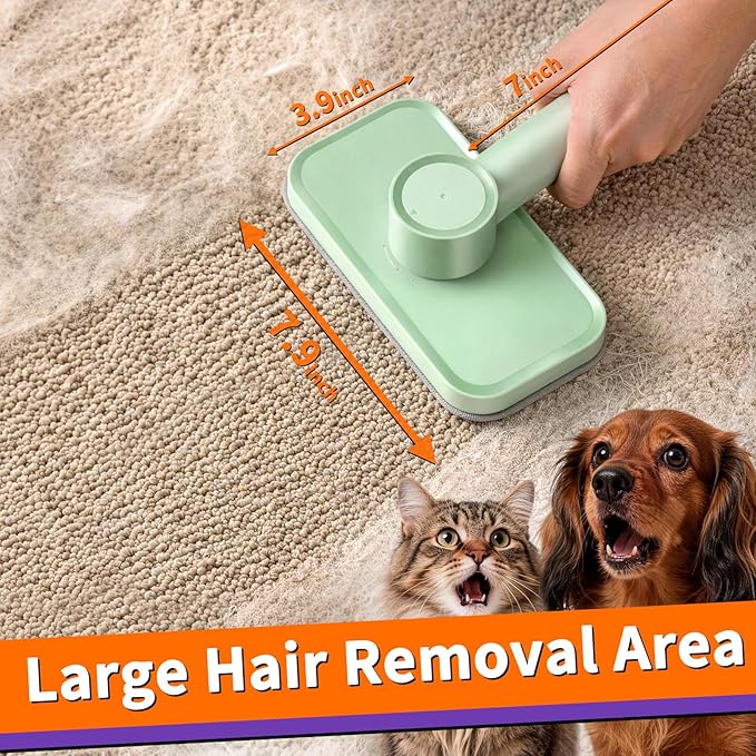 Rundik Pet Hair Remover – Reusable Lint Remover for Dog and Cat Hair Electrostatic Lint Brush Magic Pet Hair Removal Tool for Clothes, Couch, Carpet, Car, Rugs, Bedding, Fabric Furniture