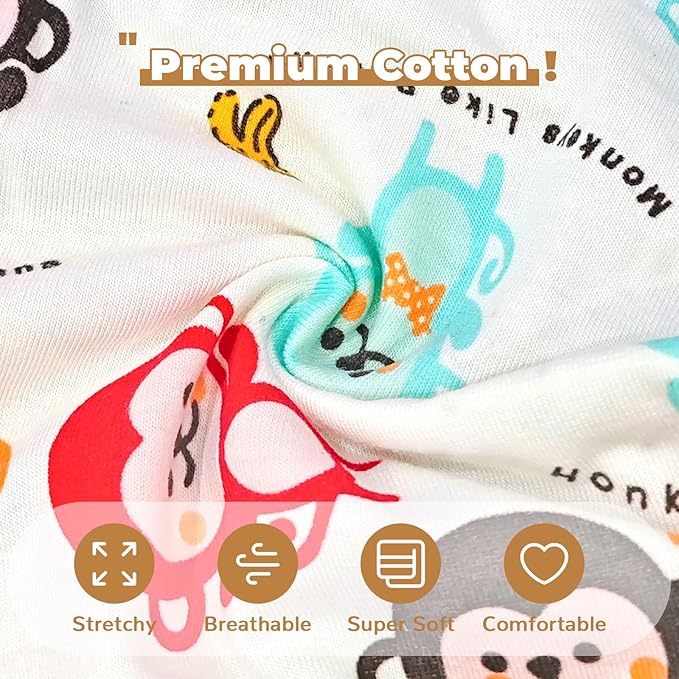 PETCARE Cartoon Dog Shirts for Small Dogs Cute Dog Clothes Brown Monkey Tshirt Soft Cotton Puppy Pajamas Breathable Sleeveless Pet Tank Top Spring Summer Dogs Clothes for Chihuahua Yorkie Shih Tzu