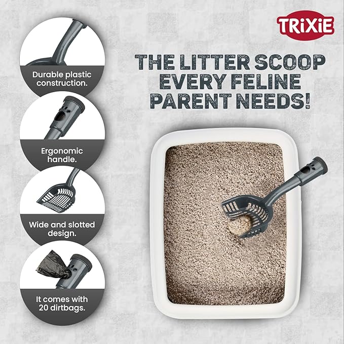 Trixie - Litter Scoop with Dirt Bags, M: 38 cm