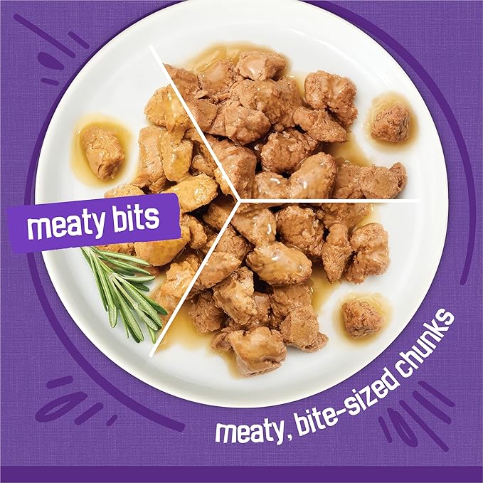 Friskies Purina Gravy Wet Cat Food Variety Pack, Meaty Bits - 5.5 oz. Cans (Packs of 48)