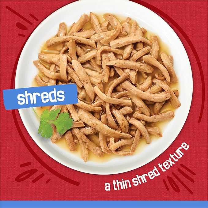 Friskies Purina Shreds with Beef in Gravy Wet Cat Food - 5.5 oz. Cans (Pack of 48)