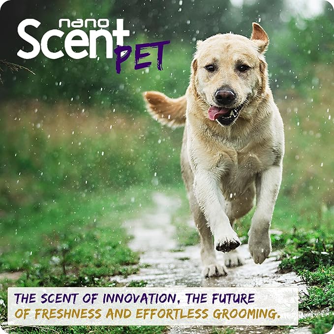 Pet Fur Detangler and Conditioner, Leave-in Conditioner with Long-Lasting Nano Scent for Effortless Grooming and Freshness, Spray After a Bath, Swim, Rain or Snow, Works All Day (50mL)