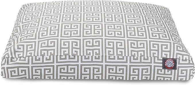 Grey Towers Small Rectangle Indoor Outdoor Pet Dog Bed With Removable Washable Cover By Majestic Pet Products