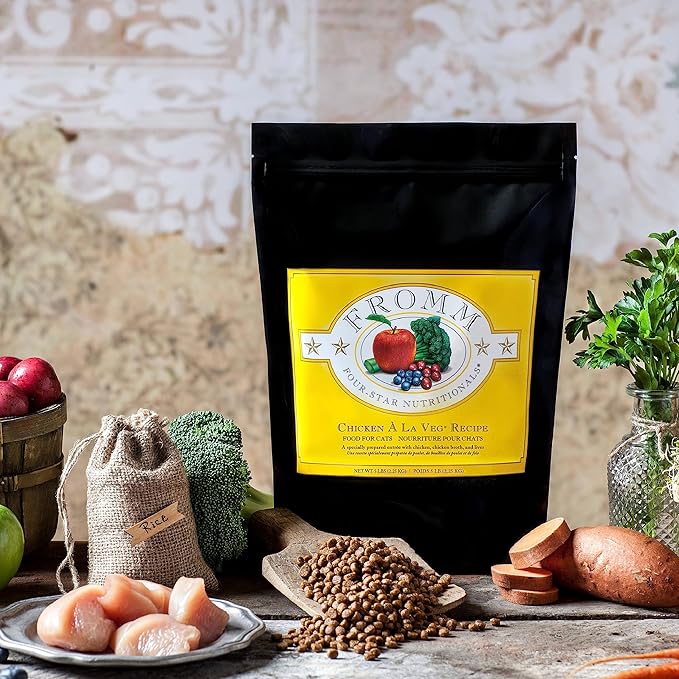 Fromm Four-Star Nutritionals Chicken A La Veg Cat Food - Premium Dry Cat Food - Chicken Recipe - 10 lb