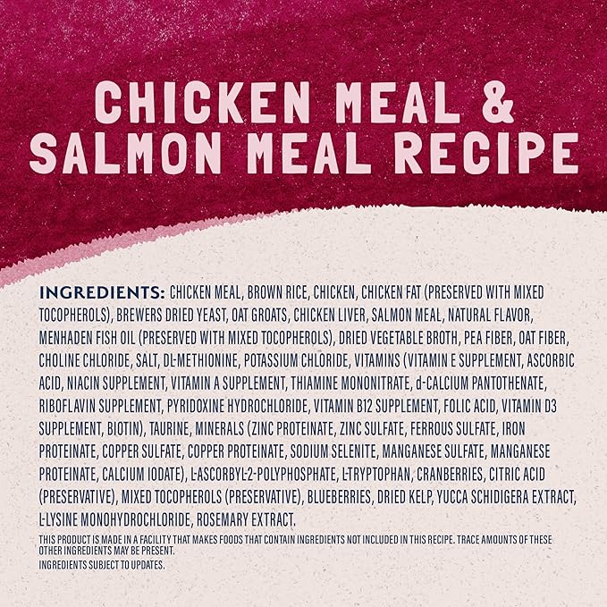 Natural Balance Original Ultra Dry Cat Food, Chicken Meal & Salmon Meal Recipe, 15 lbs.